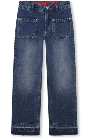 HUGO BOSS Cotton straight-leg jeans