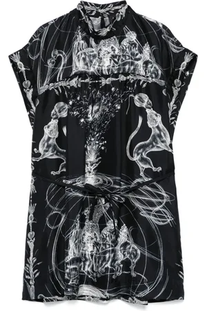 Fabiana Filippi X Benni Bosetto printed silk blouse
