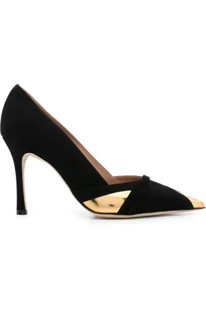 MALONE SOULIERS 100mm contrasting-panel pumps