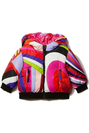 PUCCI Junior Iride-print puffer jacket