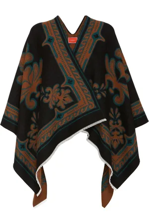 La DoubleJ Abstract-pattern poncho