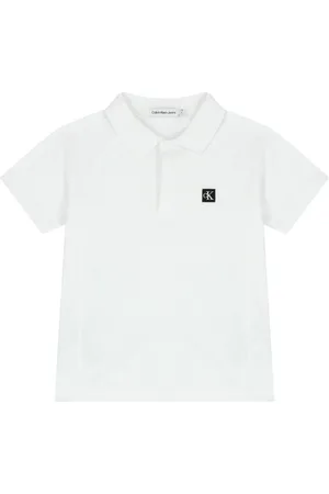 Calvin Klein Logo-patch cotton polo shirt