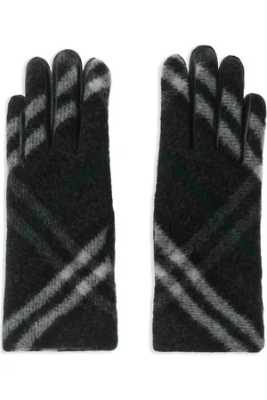 Burberry Check wool gloves