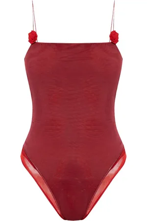 Oseree Lumière Rose appliqué swimsuit