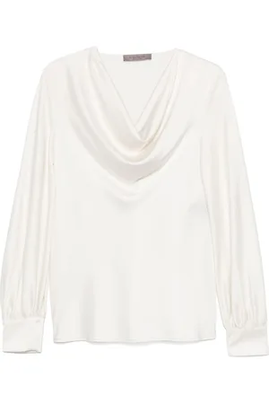 D.EXTERIOR Cowl-neck blouse