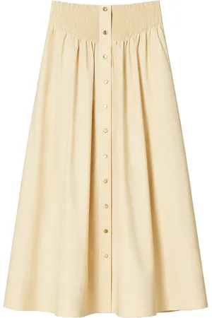 Tory Burch Poplin midi skirt