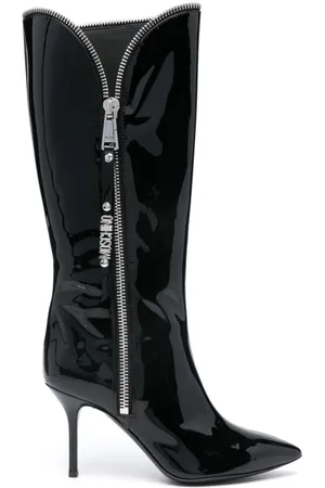 Moschino 85mm patent-leather boots