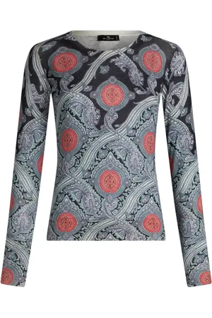 Etro Paisley-print silk sweater