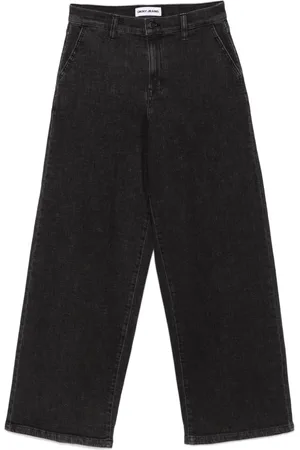 DKNY High-rise wide-leg jeans