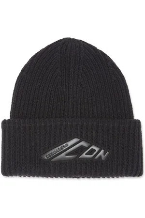 Dsquared2 Icon ribbed-knit beanie