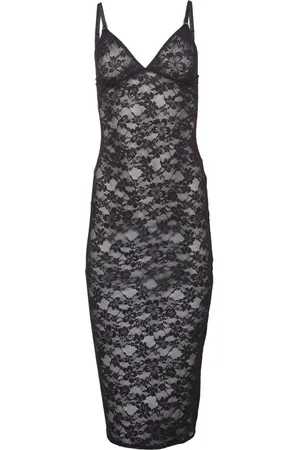 FLEUR DU MAL Le Stretch lace slip dress