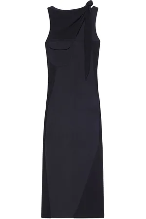 Courrèges Drapé midi dress