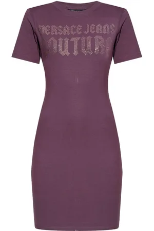 VERSACE Logo-embellished T-shirt dress