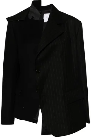 SACAI Asymmetric wool blazer