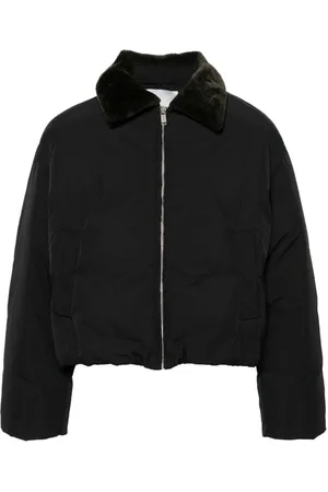 Nanushka Faux fur-collar puffer jacket