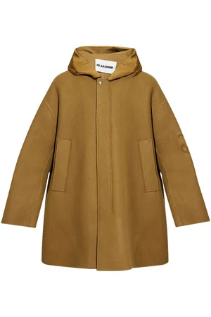 Jil Sander Logo-jacquard coat