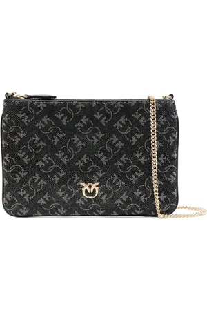 Pinko Classic-monogram clutch bag