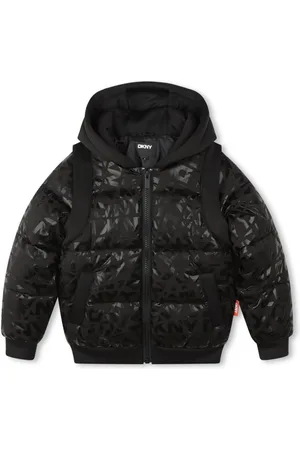 DKNY Monogram-print puffer jacket