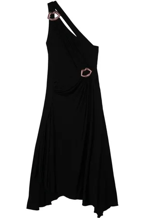 Sonia by Sonia Rykiel Lips-motif asymmetric midi dress
