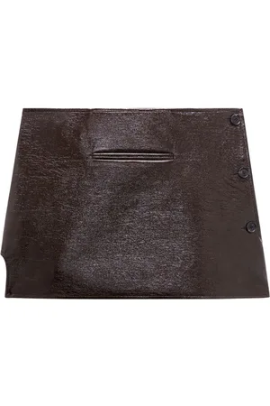 Courrèges Oblique vinyl mini skirt