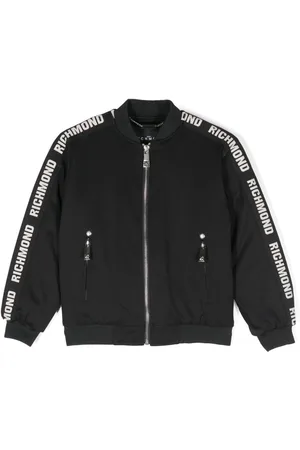 John Richmond Logo-jacquard bomber jacket