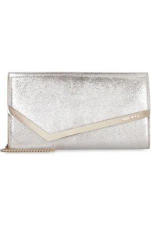 Jimmy Choo Emmie leather clutch bag