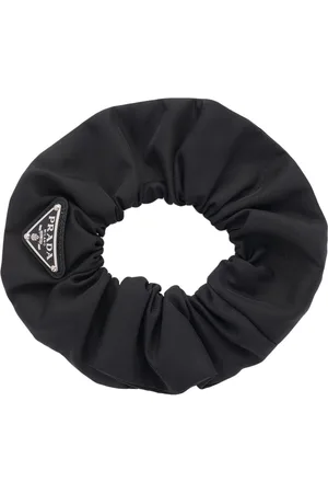 Prada Triangle-logo scrunchie