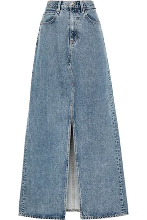 SLVRLAKE Dallas denim maxi skirt