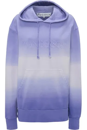J.W.Anderson Logo-embroidered gradient hoodie
