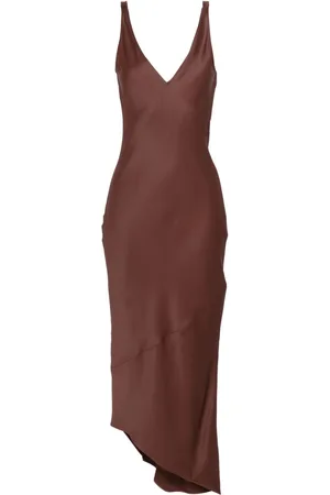 J.W.Anderson V-neck satin midi dress