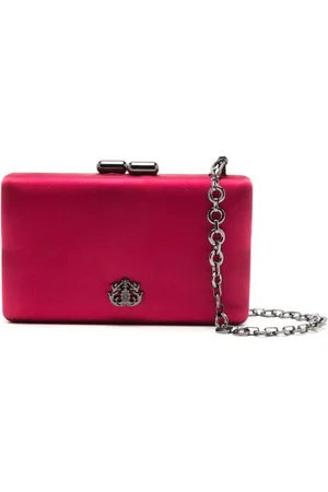 Isla Ibiza Eva logo-plaque clutch bag