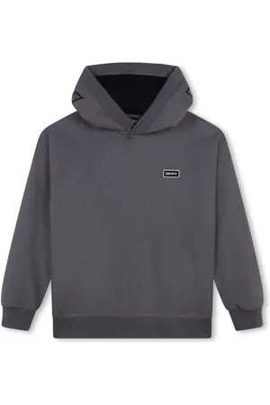 DKNY Logo-appliqué hoodie