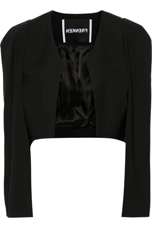 Frenken Long puff-sleeved cropped jacket