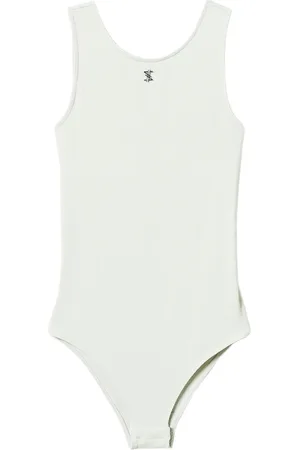 Twin-Set X Myfo ribbed logo-plaque bodysuit