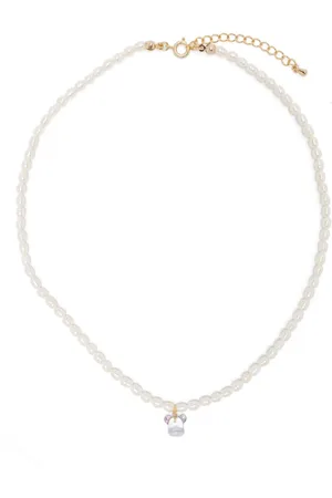 BEARBRICK X Dix logo-charm necklace