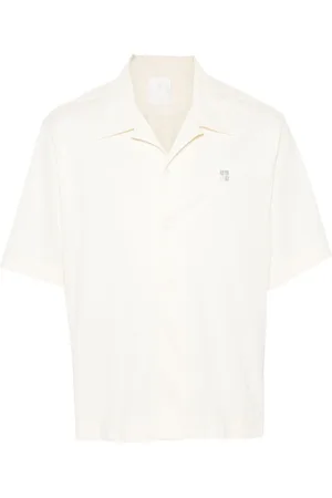 Givenchy Embroidered-logo cotton shirt