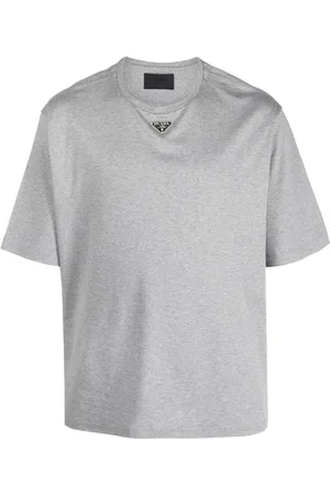 Prada Triangle-logo cotton T-shirt