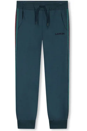 Lanvin Striped-edge cotton track pants