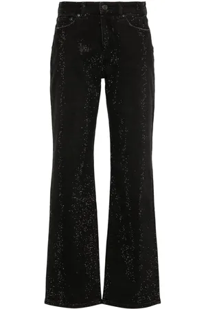 Purple Brand Crystal-embellished jeans