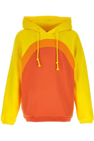 ERL Gradient-effect panelled cotton hoodie