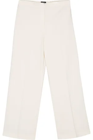 THEORY Wide-leg crepe trousers