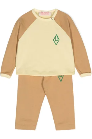 The Animals Observatory Logo-print jersey trouser set (set of two)