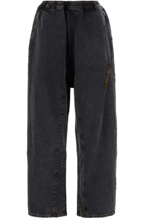 Y / PROJECT Logo embroidered jeans