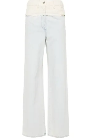 Givenchy 4G Liquid-button tweed-panel jeans