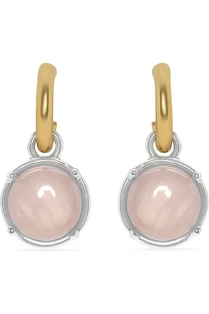 Oscar de la Renta Cabochon quartz earrings