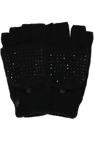 Kurt Geiger Crystal-embellished eagle gloves