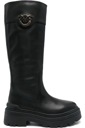 Pinko Love Birds-plaque boots