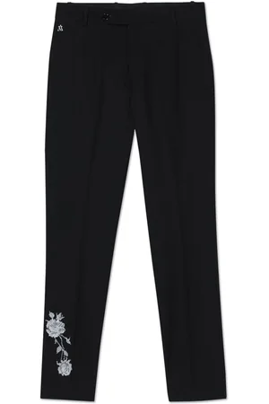 Maison Ava Floral-jacquard trousers