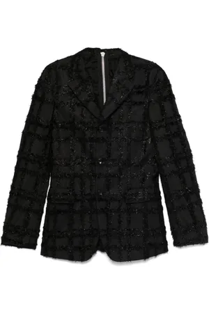 Comme des Garçons Fil-coupé effect blazer
