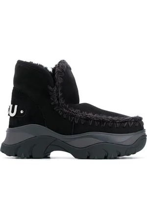 Mou Eskimo crochet-stitch chunky sneakers